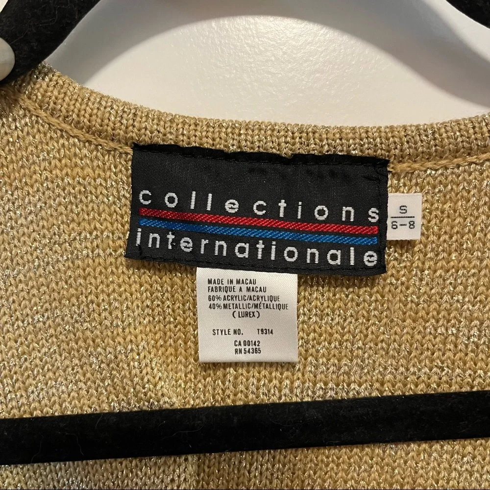Vintage Gold Sweater Vest - Picture 13 of 14